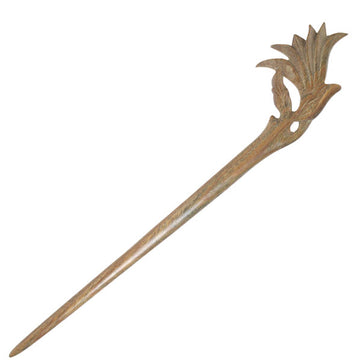 CrystalMood Handmade Carved Wood Hair Stick Yulan Rosewood